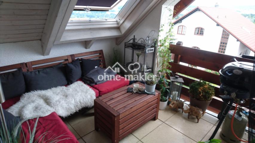 Überdachter Balkon
