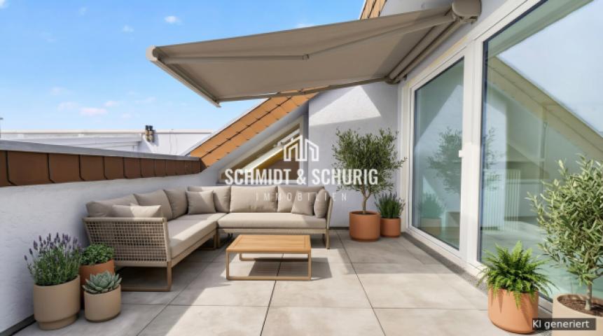 Dachterrasse KI generiert