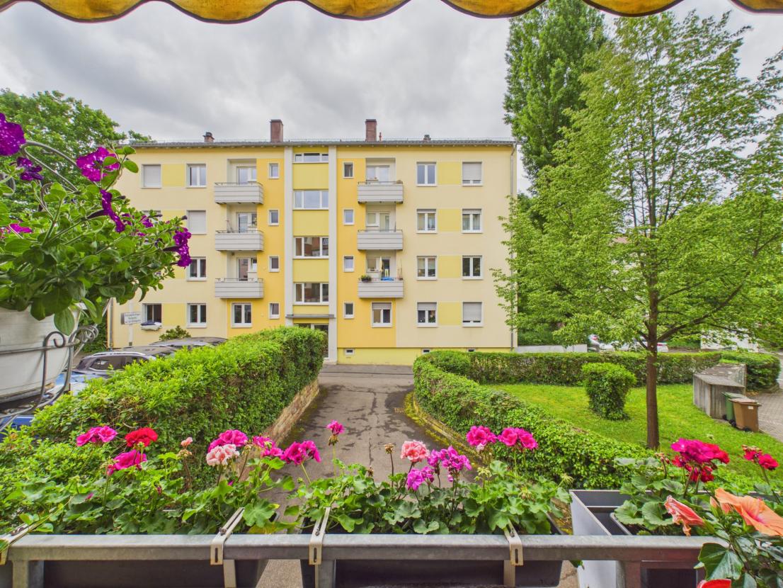 Aussicht Balkon Wohnzimmer