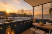 Loggia im Abendlicht