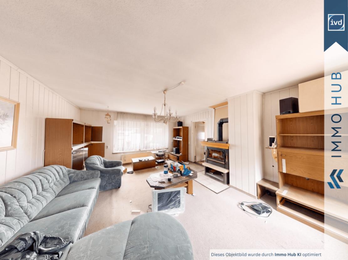 Wohnzimmer unrenoviert