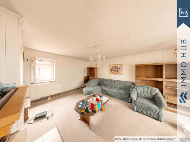 Wohnzimmer unrenoviert