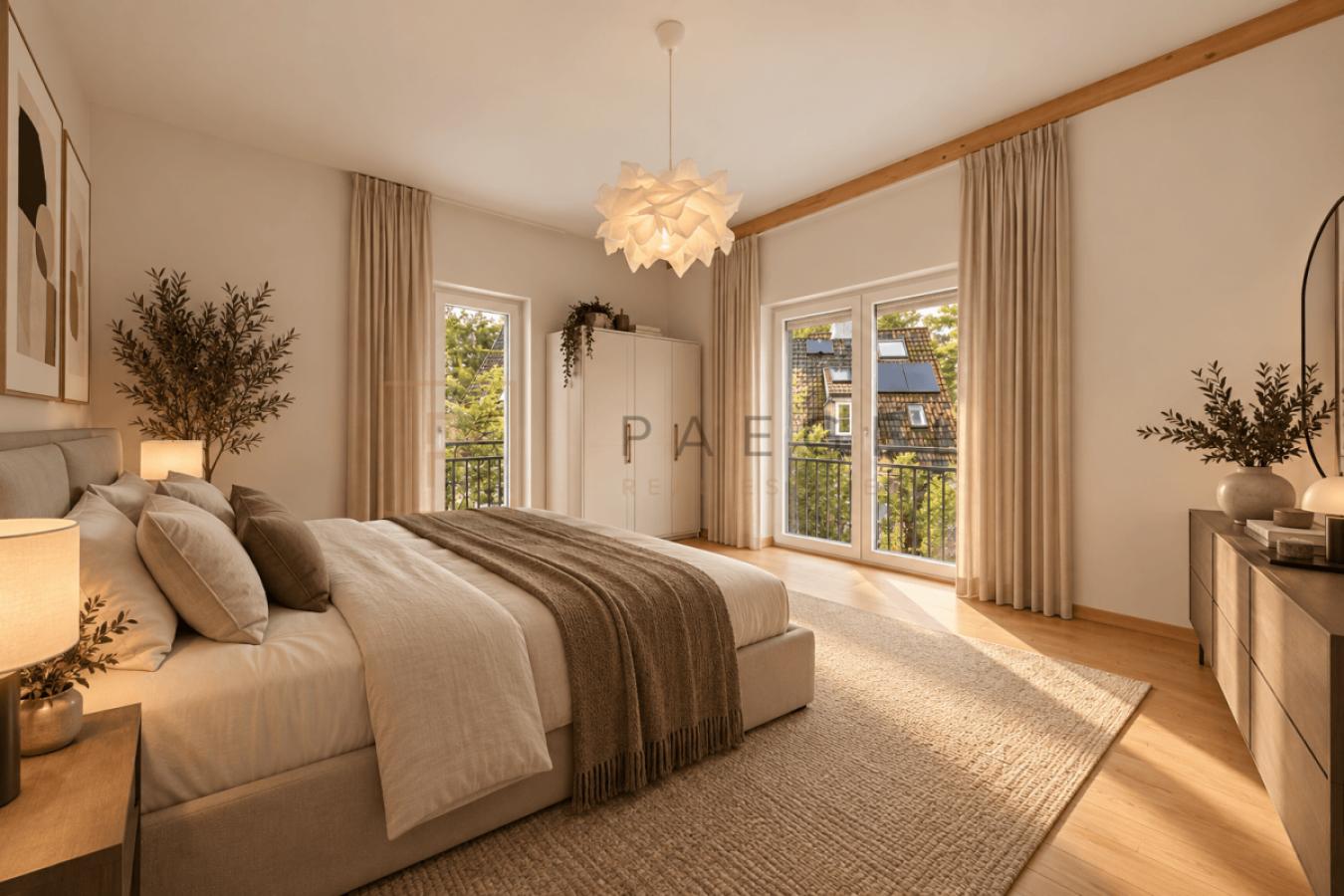 Schlafzimmer KI-gestützt visualisiert