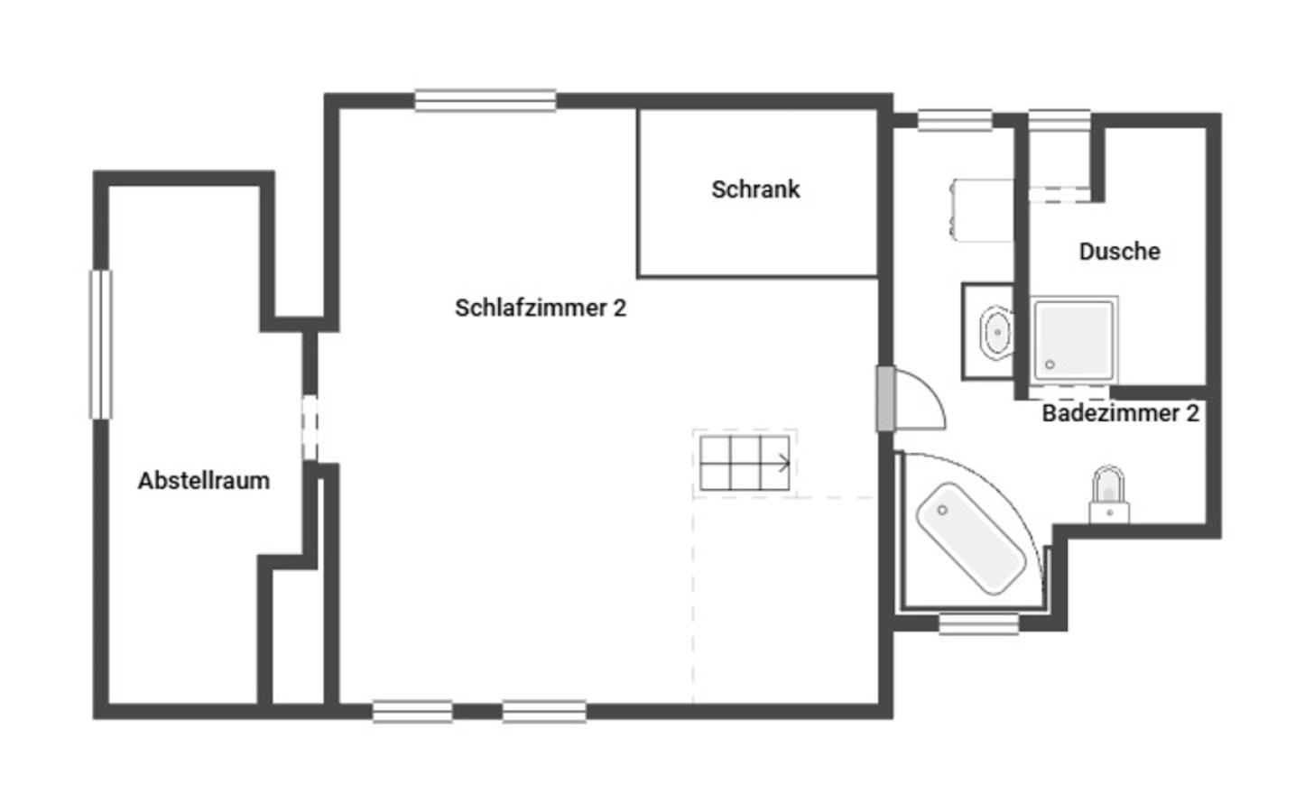 Grundriss Skizze DG