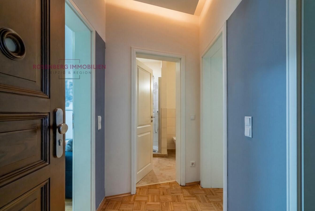 Möblierte 2-Zimmer-Wohnung mit Garten in Leipzig-Mockau zu vermieten_Flur