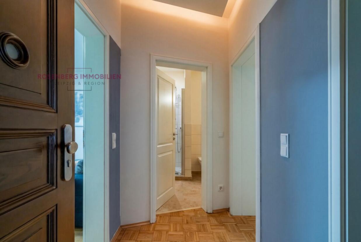 Möblierte 2-Zimmer-Wohnung mit Garten in Leipzig-Mockau zu vermieten_Flur