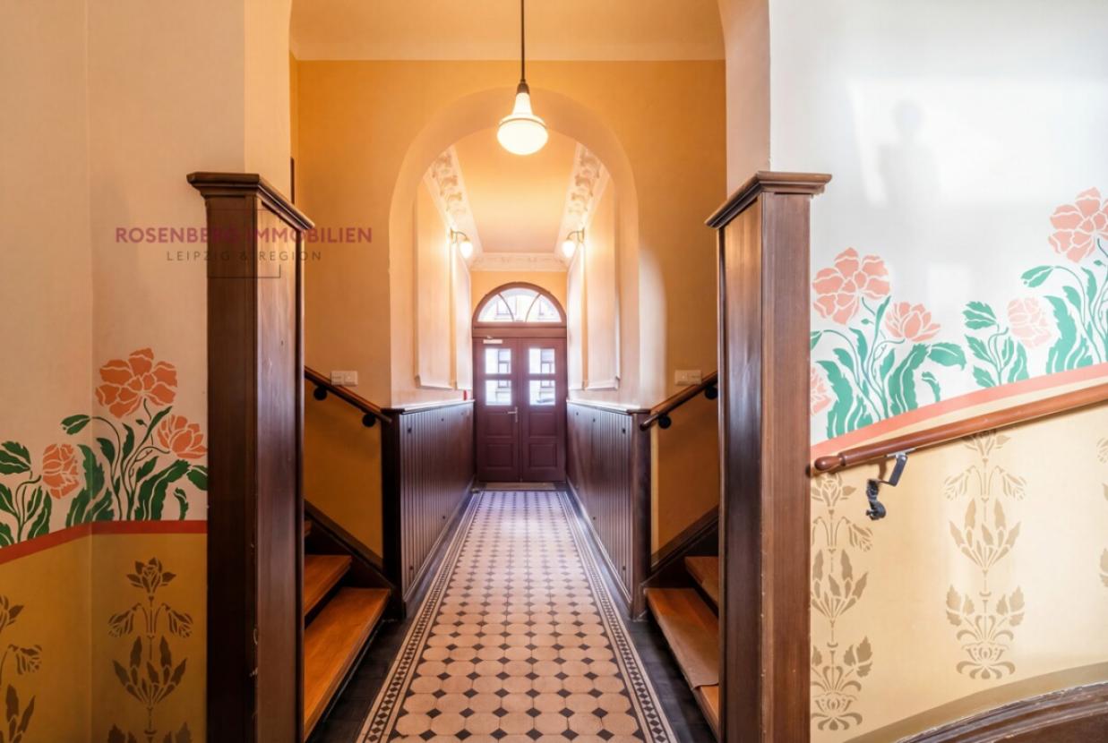 Möblierte 2-Zimmer-Wohnung mit Garten in Leipzig-Mockau zu vermieten_Hausflur