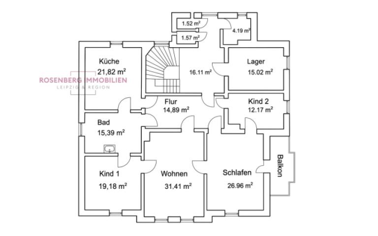 Immobilie in Borsdorf zu verkaufen_Villa_Grundriss Obergeschoss