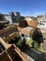8e Sandstrand von Dachterrasse aus