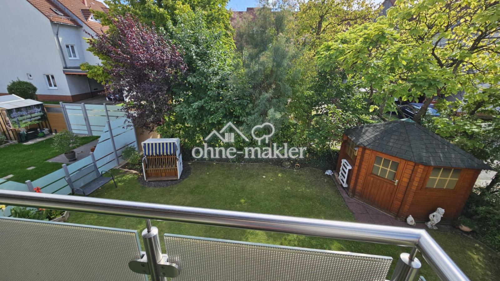 Blick vom Balkon