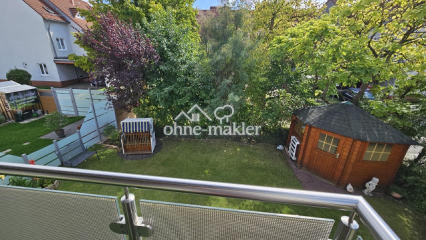 Blick vom Balkon