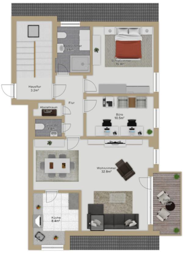 Dachgeschosswohnung