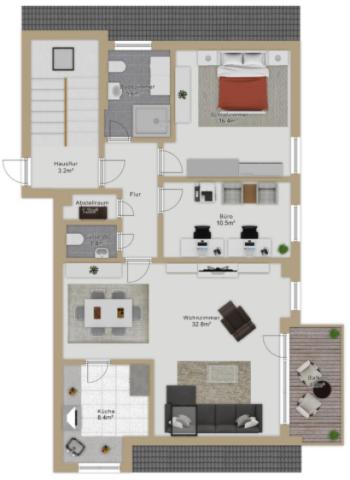 Dachgeschosswohnung