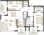 Grundriss der Wohnung
