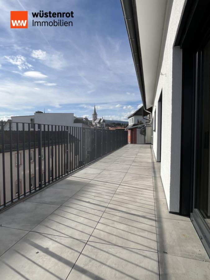 Blick vom Balkon