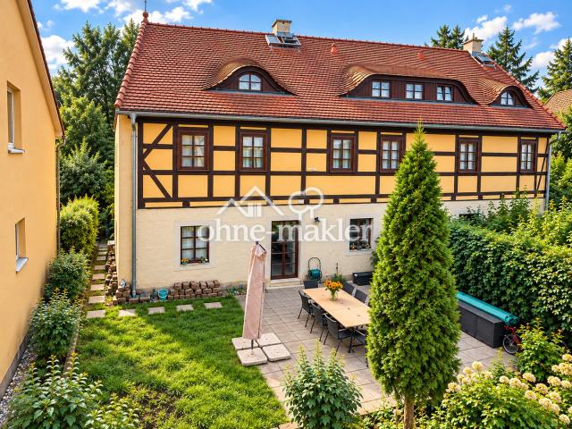 Ansicht Garten und Haus