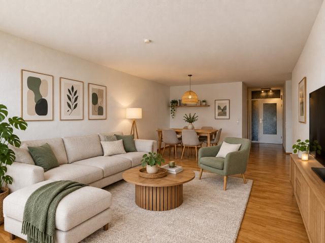 Wohn und Esszimmer - virtuelles Einrichtungsbeispiel