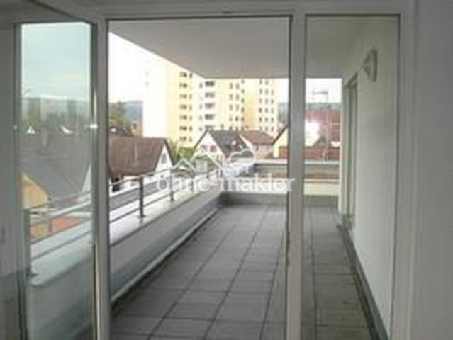 Blick zum Balkon