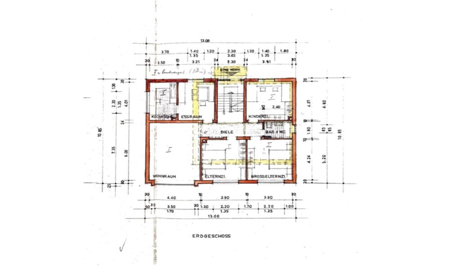 Grundriss EG Wohnung
