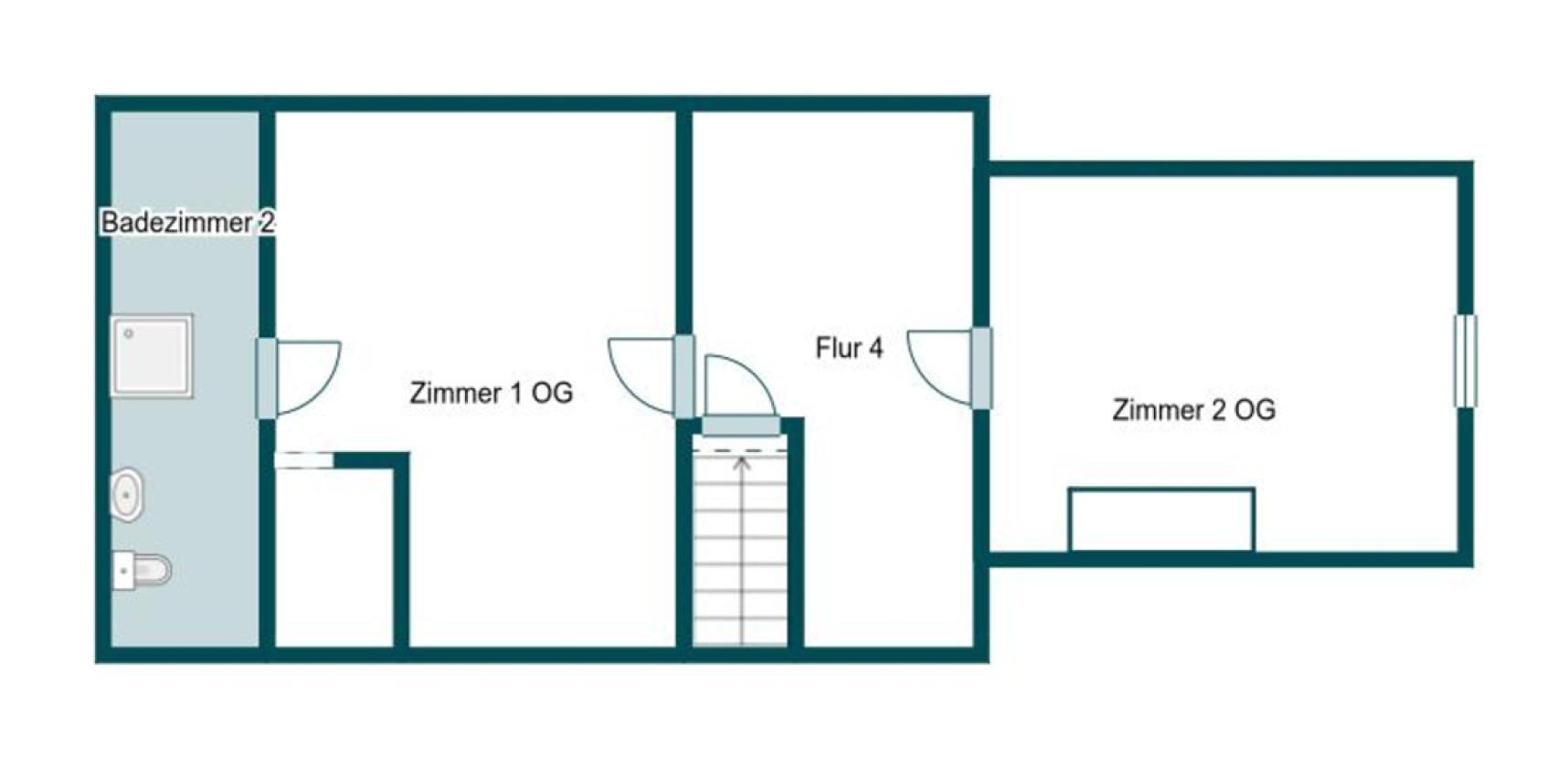 Grundriss Skizze 1.OG