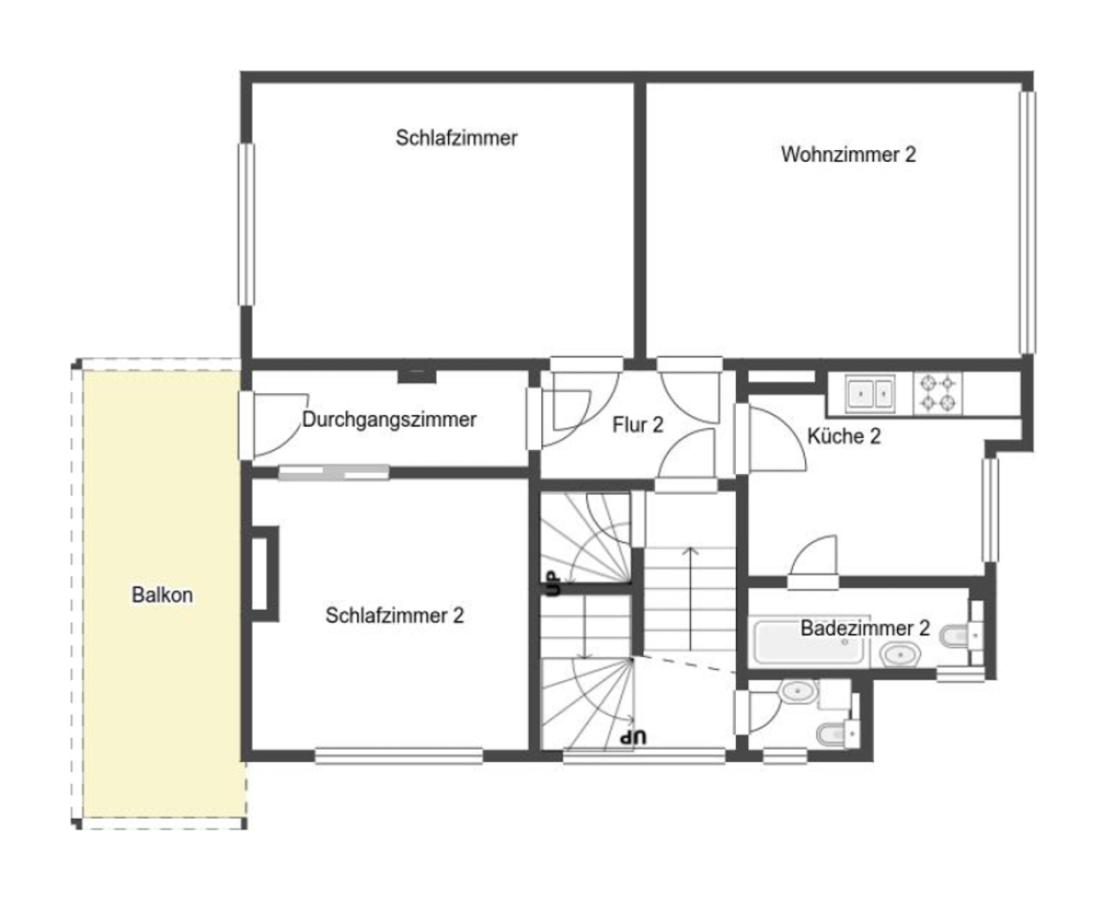 Grundriss Skizze 1.OG