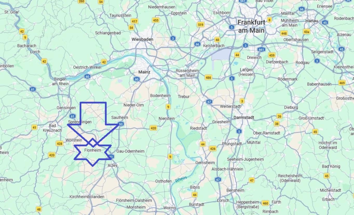 Karte Flonheim