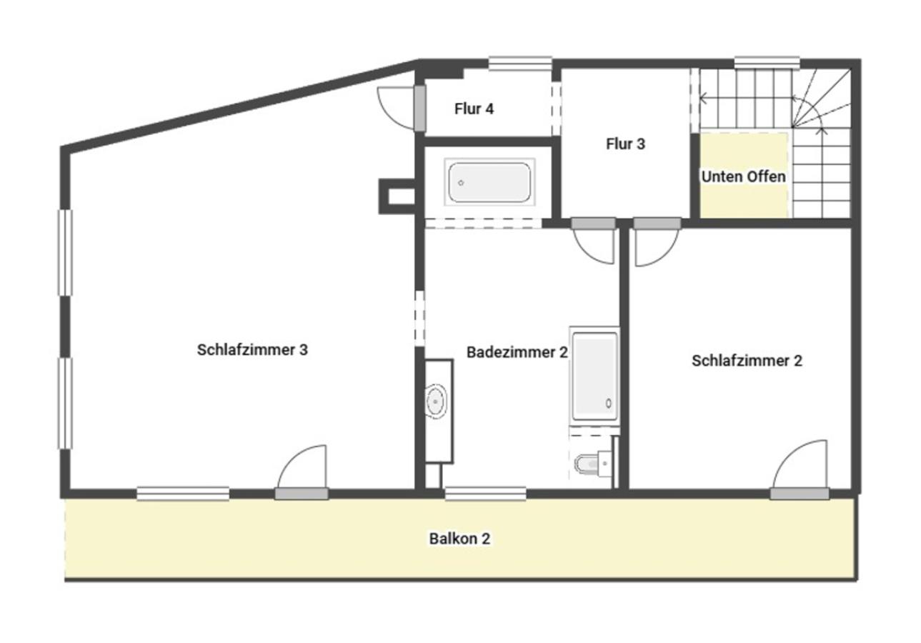 Grundriss Skizze 1.OG