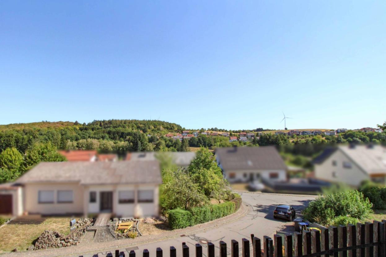 Blick vom Balkon