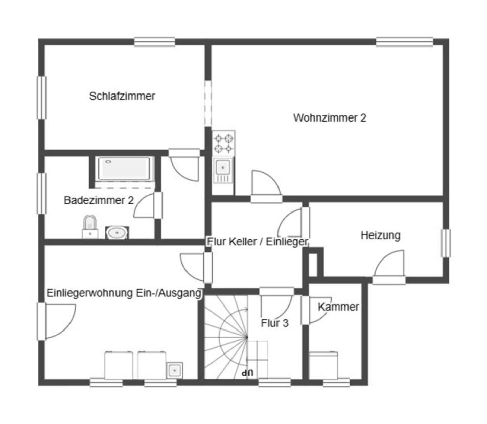 Grundriss Skizze UG