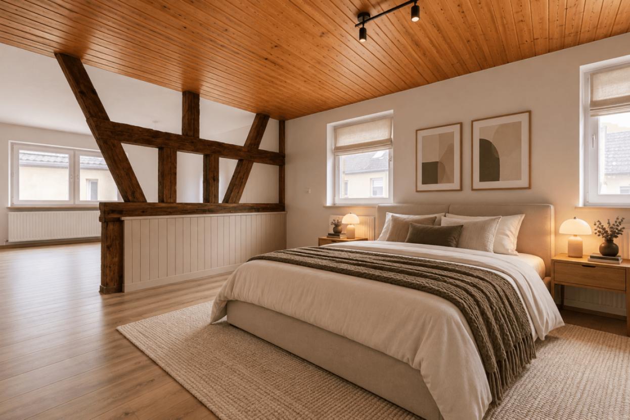 KI bearbeitet, Schlafzimmer 2