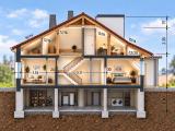 Querschnitt Haus  KI generiert
