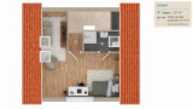 Grundriss Dachstudio