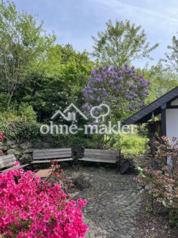 Grillecke mit Gartenhaus