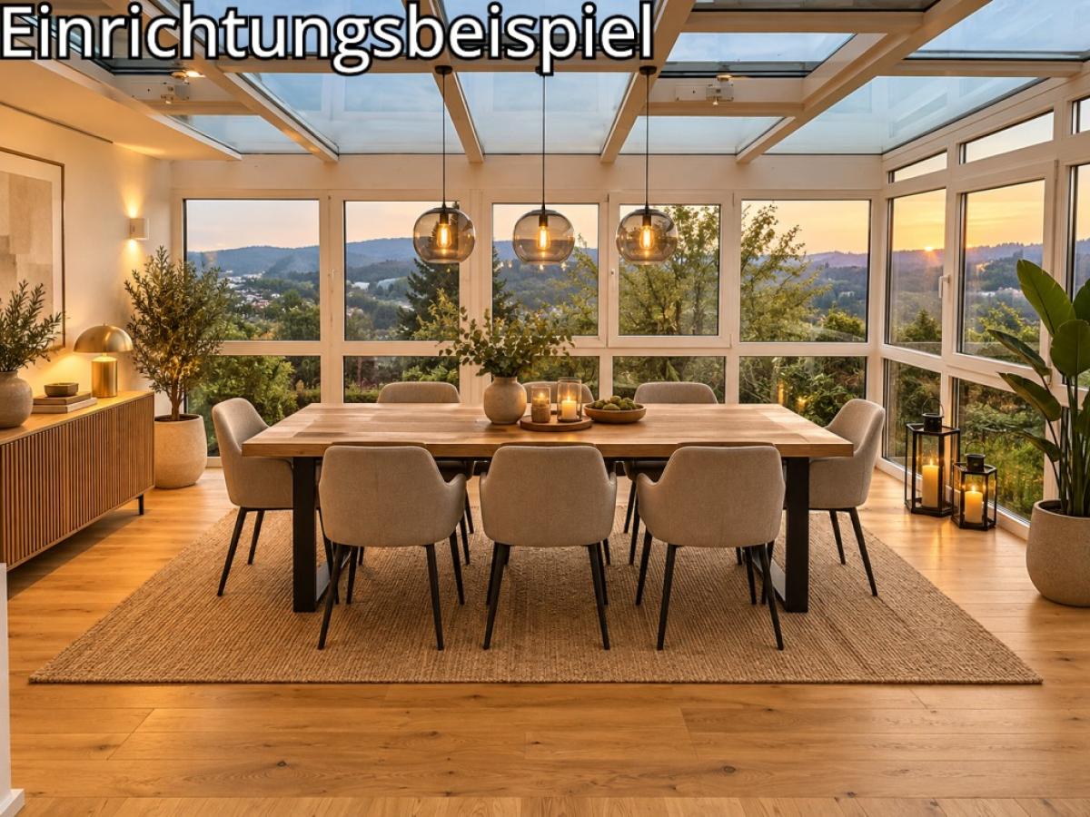 Wintergarten mit Abendblick