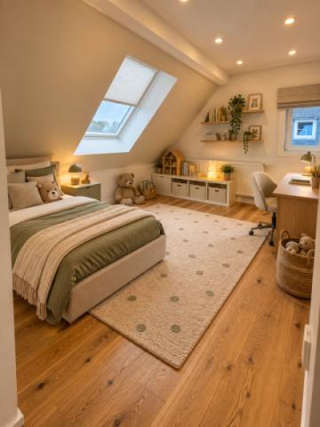 Kinderzimmer unterm Dach