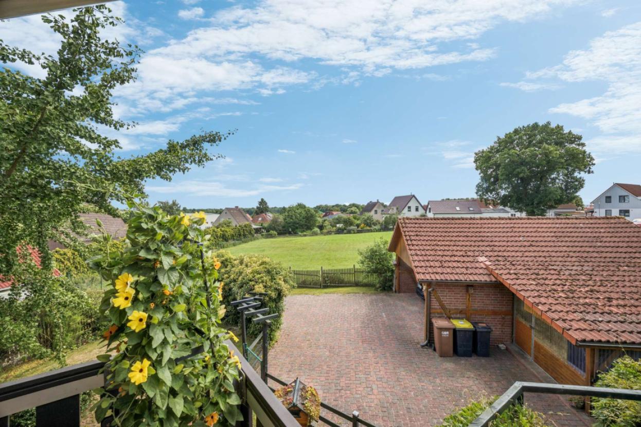 Carport vom Balkon