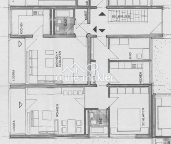 Grundriss (Wohnung unten)