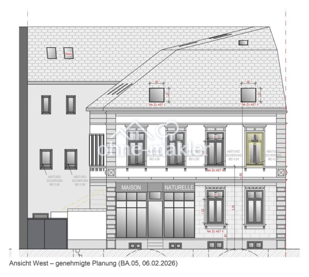 Ansicht West – Planung