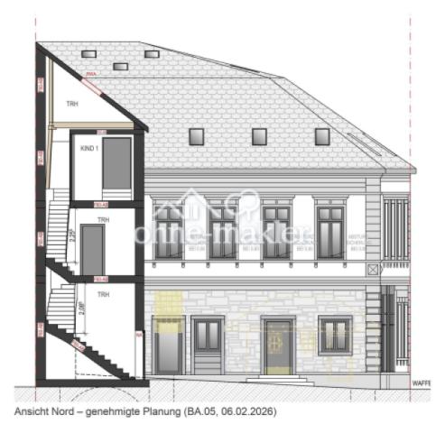 Ansicht Nord – Planung