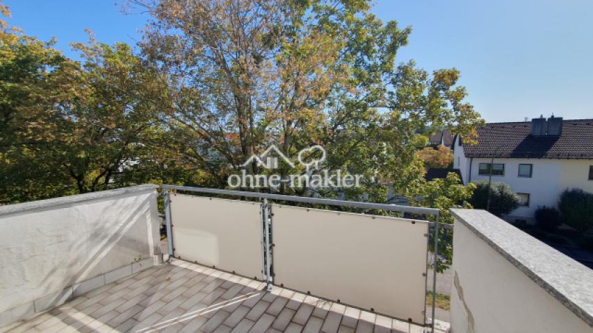 Blick v. Balkon nach Südost