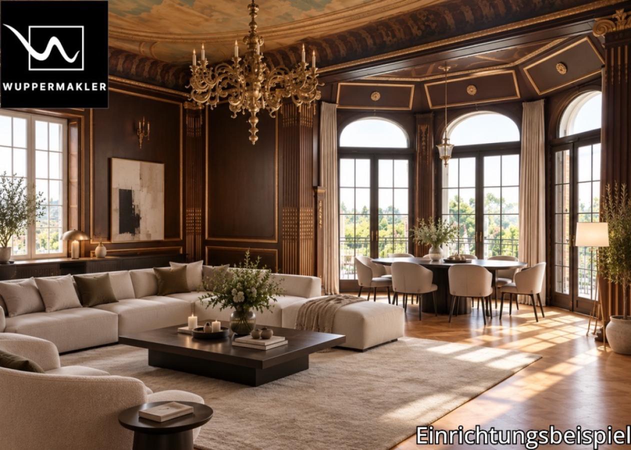 Historischer Salon mit modernem Luxusinterieur