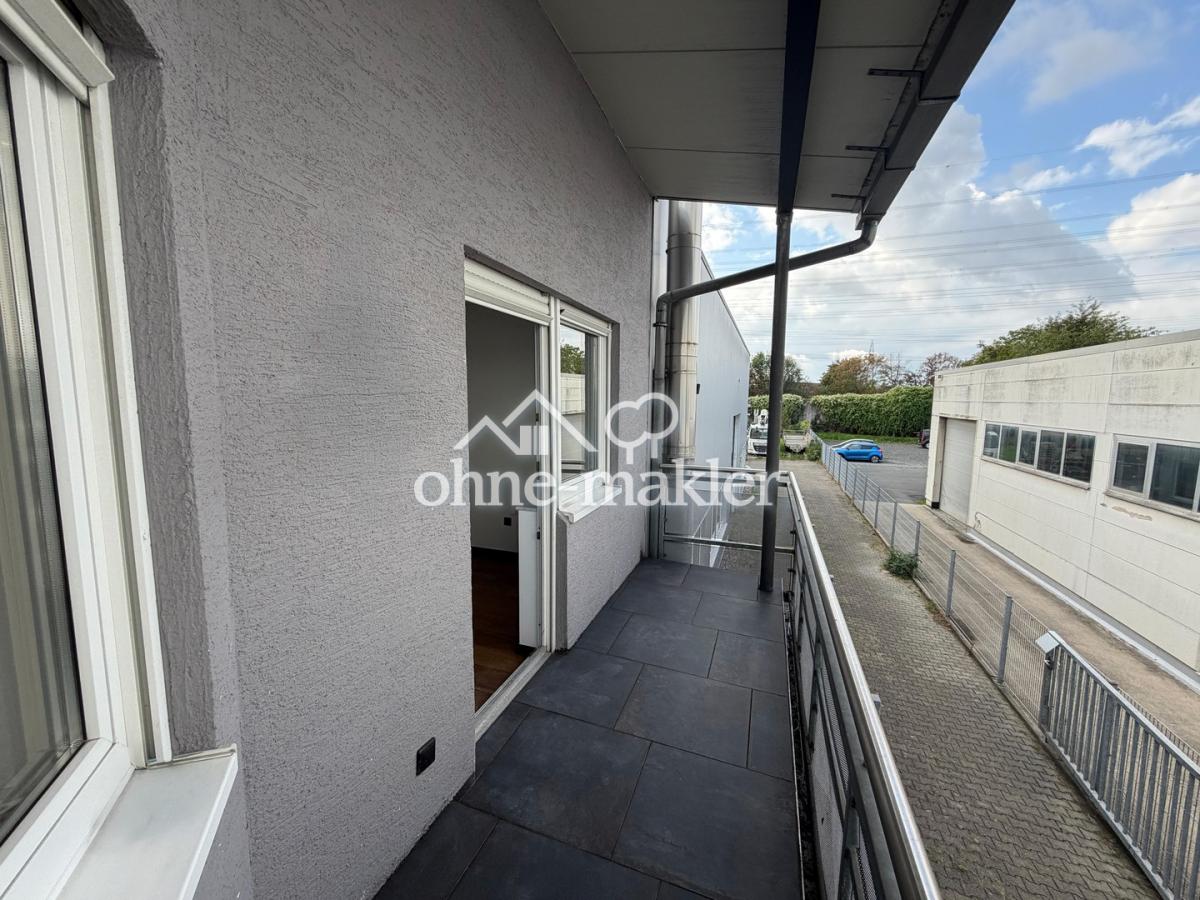 Balkon an Küche