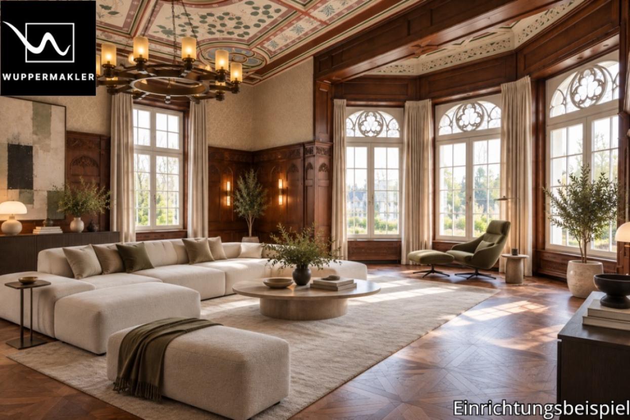 Elegantes historisches Wohnzimmer mit modernem Interieur
