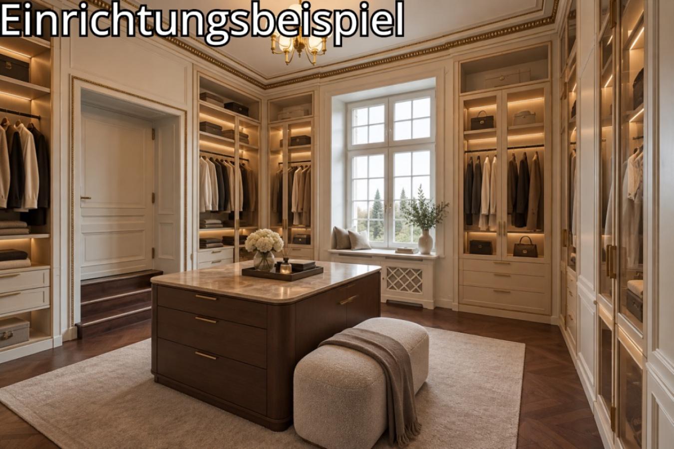 Luxuriöses klassisches Ankleidezimmer