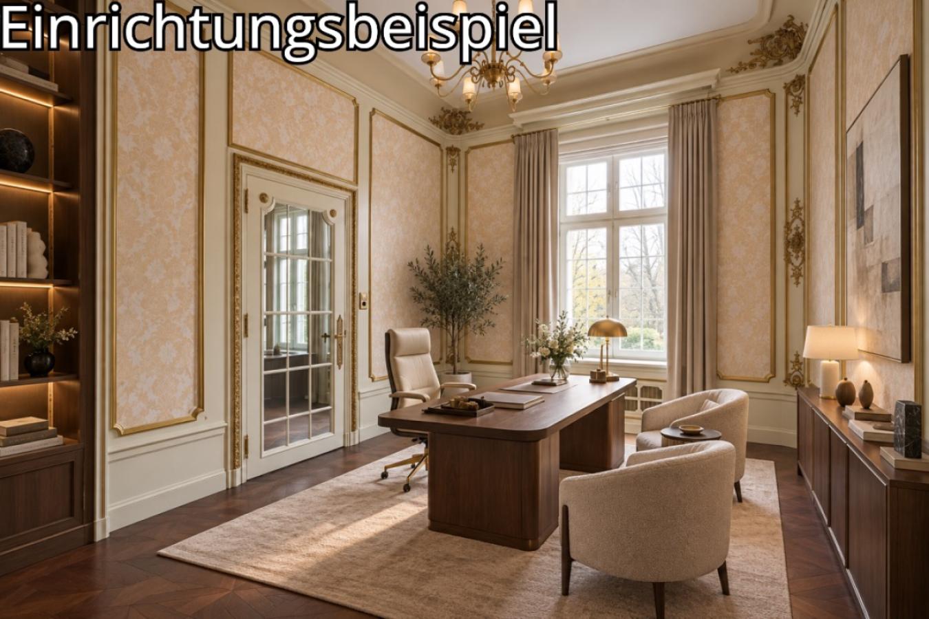 Luxuriöses neoklassisches Arbeitszimmer