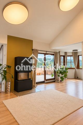 Zugang zur Dachterasse, Kamin