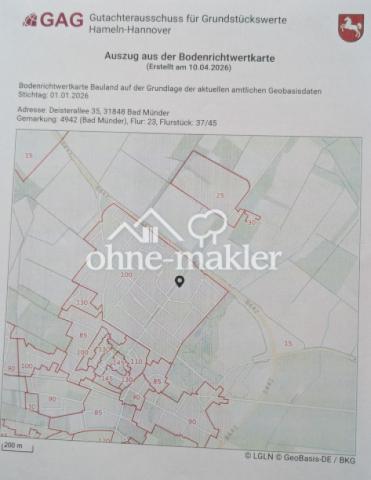 Bodenrichtwertkarte 