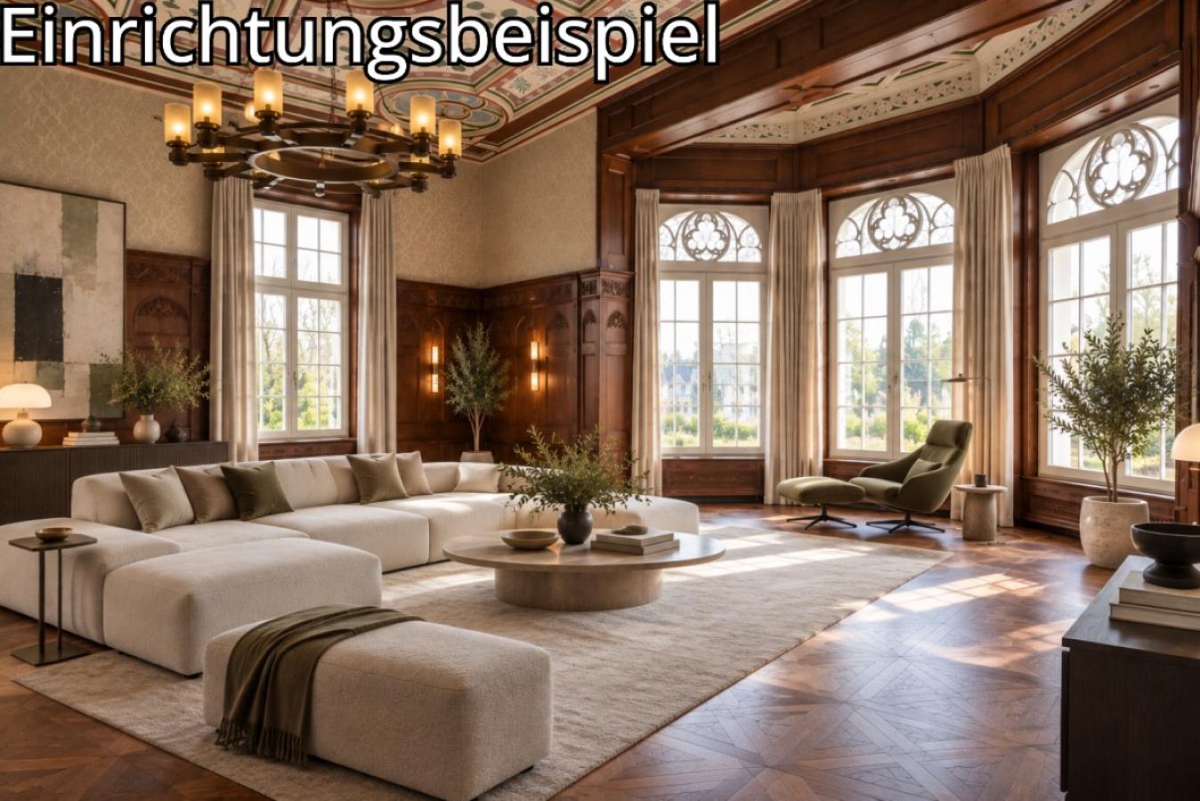 OG Elegantes historisches Wohnzimmer mit modernem Interieur