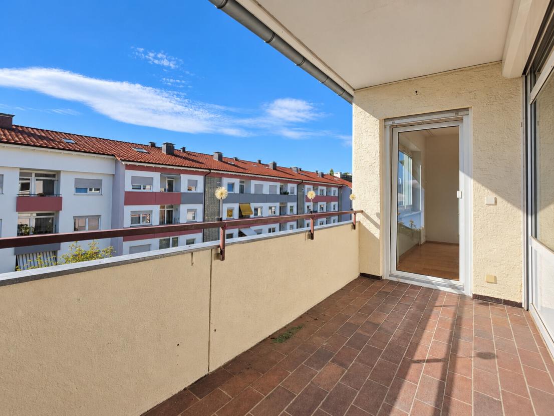 Balkon mit Westausrichtung