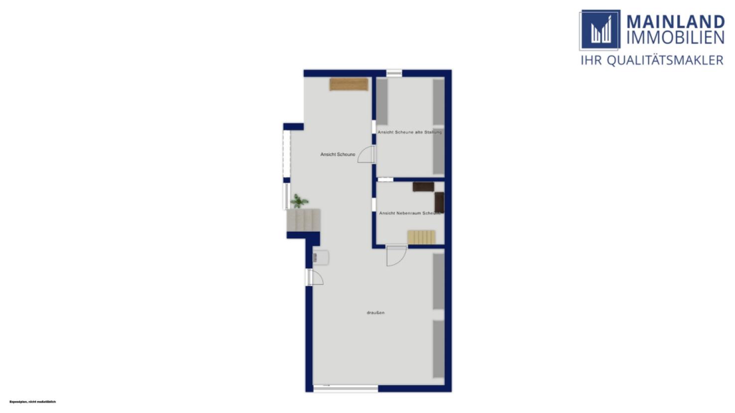 Nebengebäude visualisiert